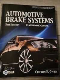 Automotive Brake System 5th Edition Classroom Manual